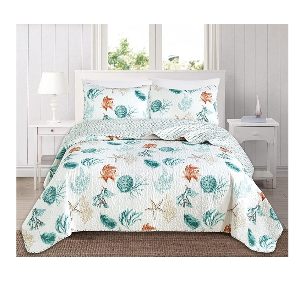 NEW 3 Piece Luxury Coverlet Quilt Set Queen